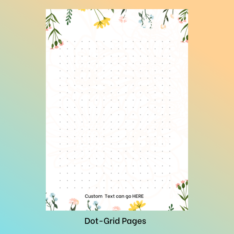 Cute Colorful Henna Doodle Flower Design Notebook Diary Bookmark Sticky Pads Notepads 17