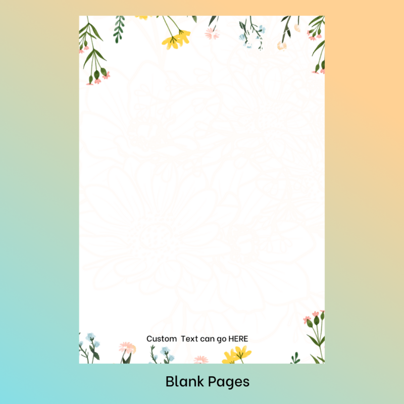 Cute Colorful Henna Doodle Flower Design Notebook Diary Bookmark Sticky Pads Notepads 10