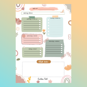 Personalised Custom Student Journal Planner Weekly Diary Academic 13