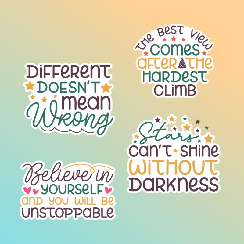 Decal Vinyl Journal Stickers Motivational Inspirational Stickers Custom Stickers (11)