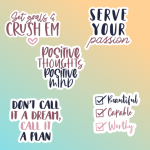 Decal Vinyl Journal Stickers Motivational Inspirational Stickers Custom Stickers (4)