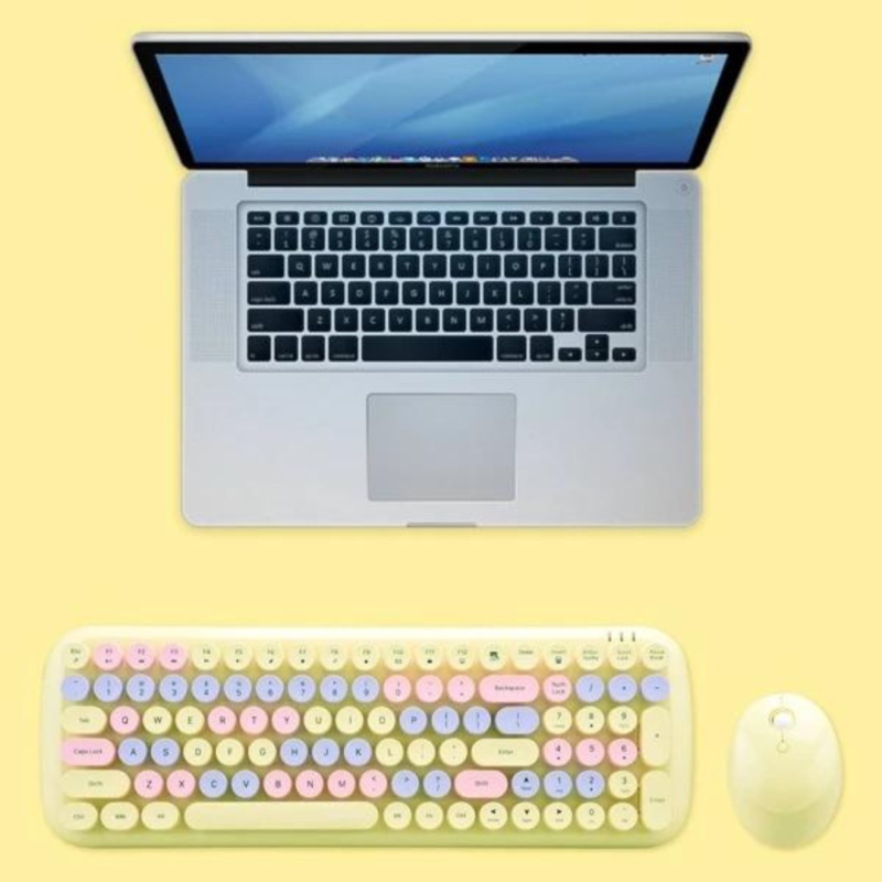 Wireless Keyboard Mouse Combo Typewritter Keyboardf Mechanical Keyboard Mouse (2)