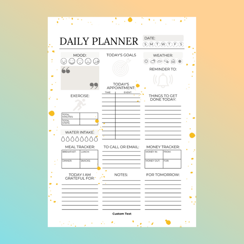 Personalised Notebook Custom Planner Personalised Diary Custom Stationery (27)