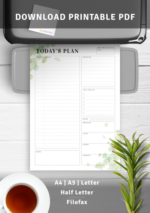 Undated Planner with Daily Checklist 3