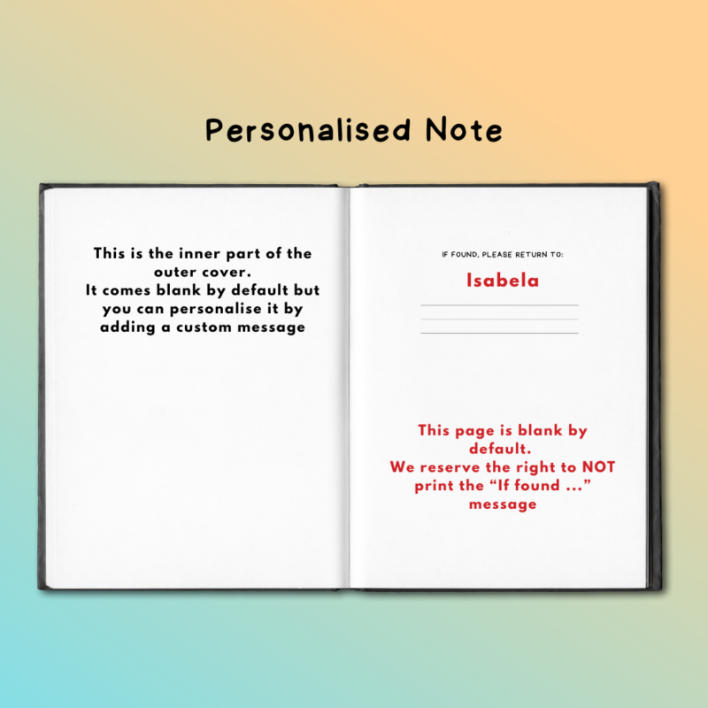 Personalised Laser Engraved Leather Notebook Diary Custom Leathe (8)