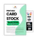White Cardstock 160gsm Project Board for Inkjet and Laser Printers, Craft Paper for Flyers, Greeting Cards, Certificates, Scrapbooking, and DIY Events (2)