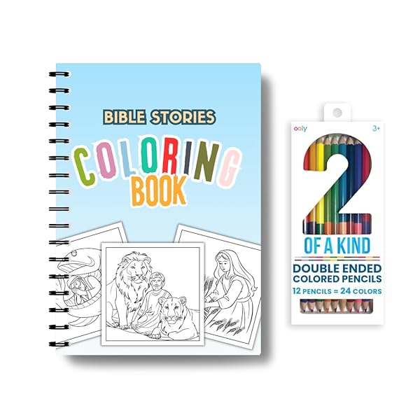 Bible Stories Coloring Book with Scripture Verses for Kids and Adults ...