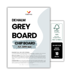 Grey Chipboard Sheets 1200mic – Notebook Covers Backing Board, 100% Recycled De Halm Card for Packaging, Crafts, and Scrapbooking (3)