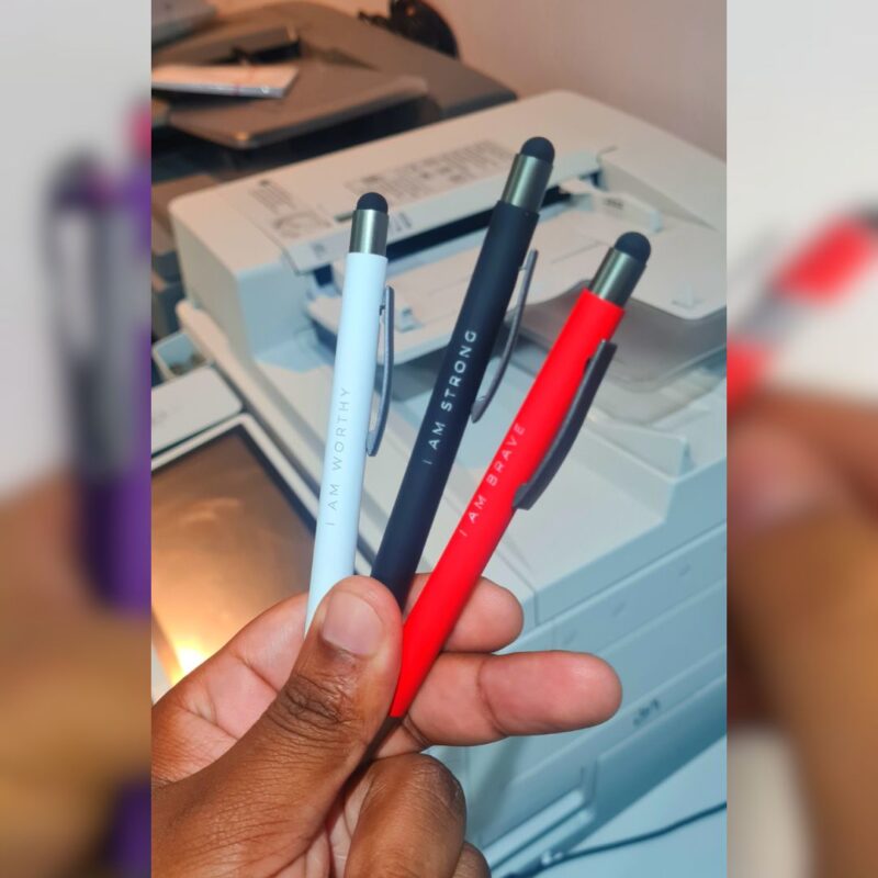 Custom Branded pens that have a metallic barrel to be used for corporate gifting (3)