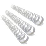 22mm Plastic Binding Elements and Binding Combs 50 Pack White B0F8P74WM6