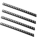 11mm Plastic Binding Elements and Binding Combs 100 Pack Black B0F8P2G4W7