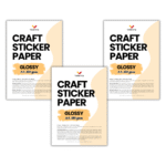 Adhesive sticker paper for inkjet and laser printers Printable sticker paper for custom labels and DIY projects (1)