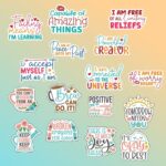 Self care journaling stickers with uplifting affirmations for stress relief (1)