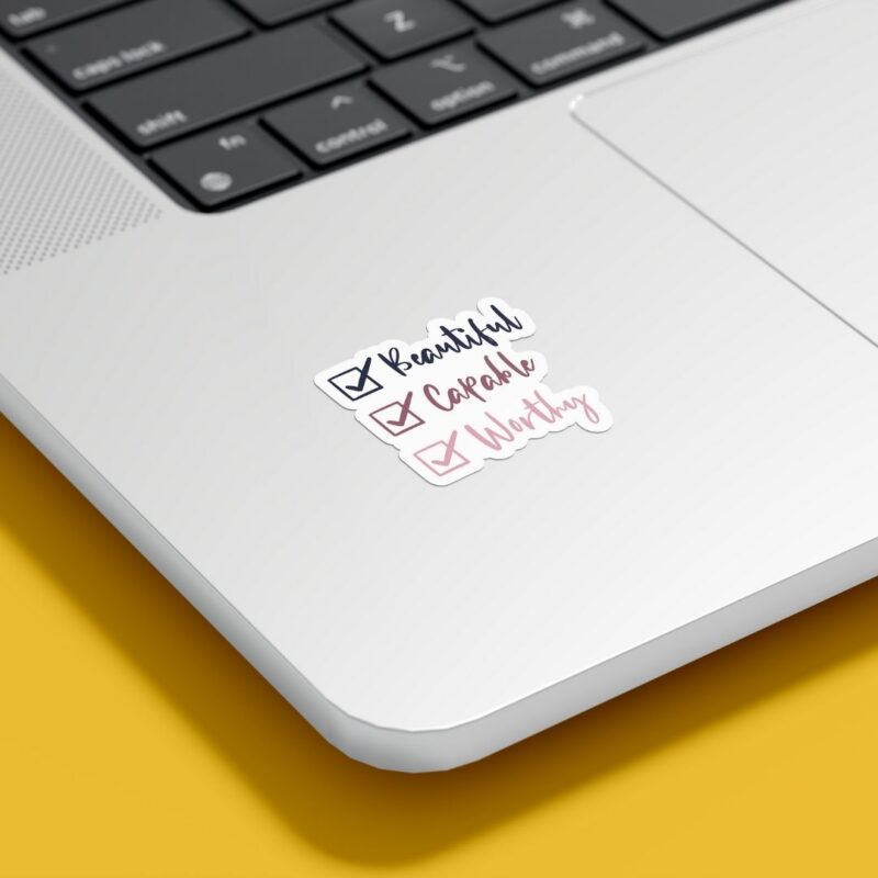 Self care journaling stickers with uplifting affirmations for stress relief (14)