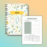 Personalized wire bound planner featuring custom text on a premium board cover, ideal for gifts (4)