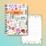 Personalized wire bound planner featuring custom text on a premium board cover, ideal for gifts (11)