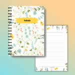 Personalized wire bound planner featuring custom text on a premium board cover, ideal for gifts (12)