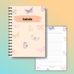 Personalized wire bound planner featuring custom text on a premium board cover, ideal for gifts (16)