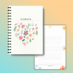 Personalized wire bound planner featuring custom text on a premium board cover, ideal for gifts (17)