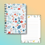 Personalized wire bound planner featuring custom text on a premium board cover, ideal for gifts (18)