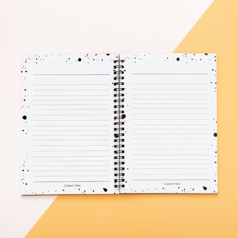 Personalized notebook gift set with floral design, ideal for birthdays or anniversaries with customised planners (6)