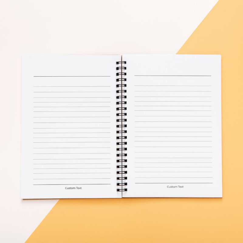 Personalized notebook gift set with floral design, ideal for birthdays or anniversaries with customised planners (9)