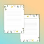 Personalized notebook gift set with floral design, ideal for birthdays or anniversaries with customised planners (15)