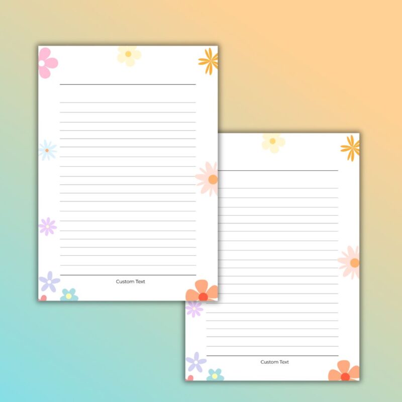 Personalized notebook gift set with floral design, ideal for birthdays or anniversaries with customised planners (19)