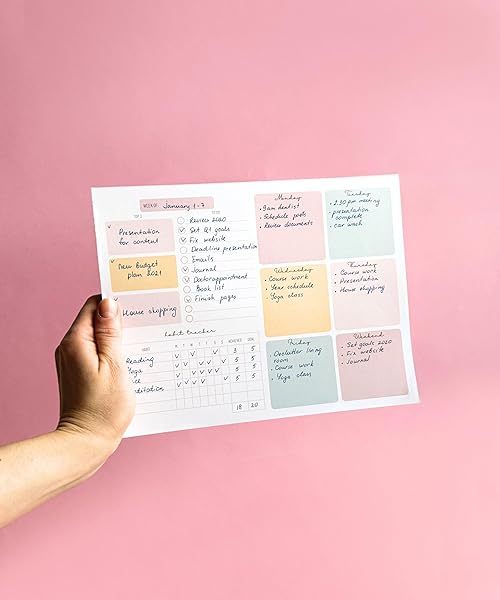 Weekly Planner To Do List Note Pad - Daily To Do List, Undated 52 Weekly Sheets, 8.5x11" Weekly Goal Notebook, Habit Tracker Journal, Productivity Organizer, Perfect For Work And Personal Organized - View #6