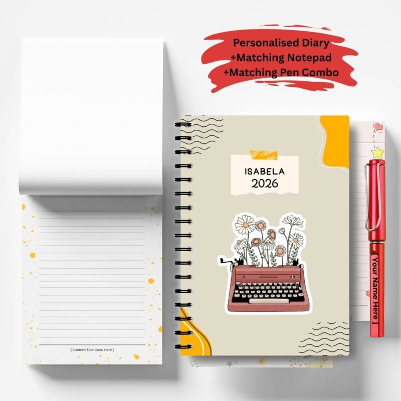 Personalised 2026 diary and custom 2026 calendar planner with daily pages for corporates and gifting (10)