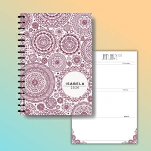 Personalised 2026 diary and custom 2026 calendar planner with daily pages for corporates and gifting (11)