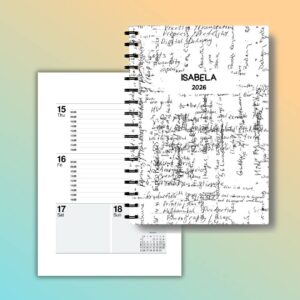 Personalised 2026 diary and custom 2026 calendar planner with daily pages for corporates and gifting (13)