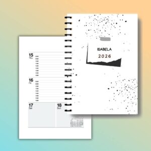 Personalised 2026 diary and custom 2026 calendar planner with daily pages for corporates and gifting (15)