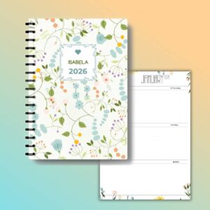 Personalised 2026 diary and custom 2026 calendar planner with daily pages for corporates and gifting (21)