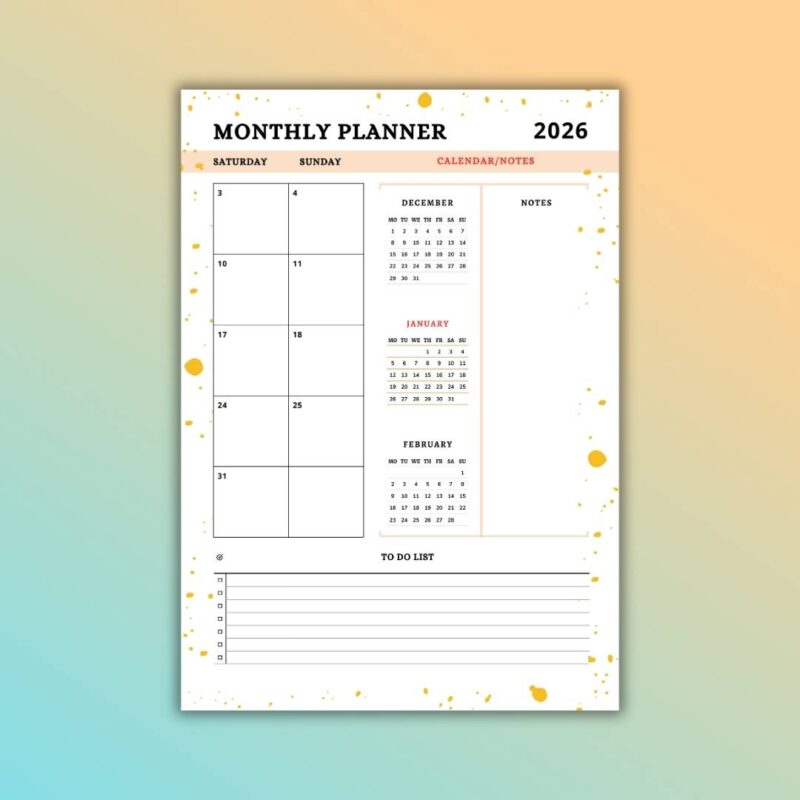 Personalised 2026 diary and custom 2026 calendar planner with daily pages for corporates and gifting (32)