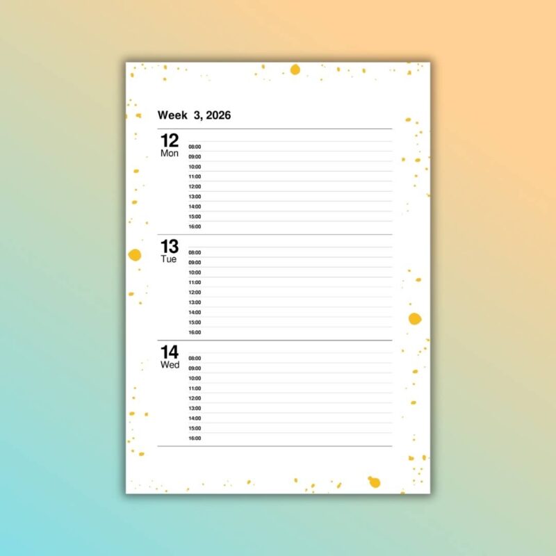 Personalised 2026 diary and custom 2026 calendar planner with daily pages for corporates and gifting (34)