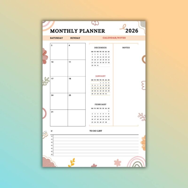Personalised 2026 diary and custom 2026 calendar planner with daily pages for corporates and gifting (66)