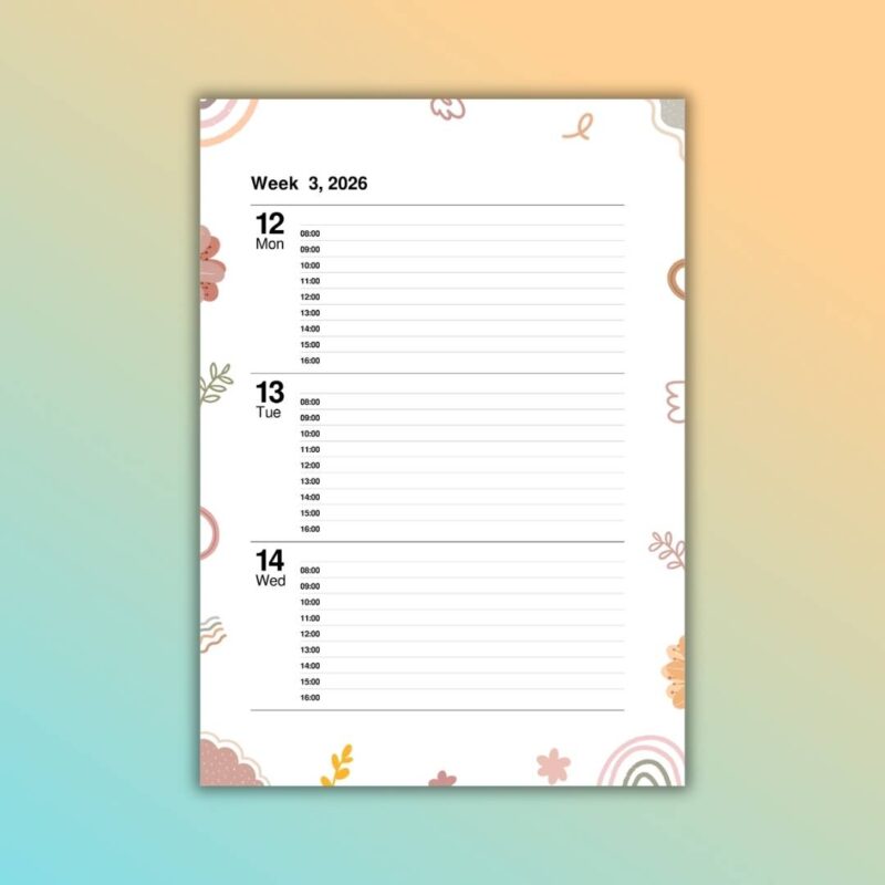Personalised 2026 diary and custom 2026 calendar planner with daily pages for corporates and gifting (67)