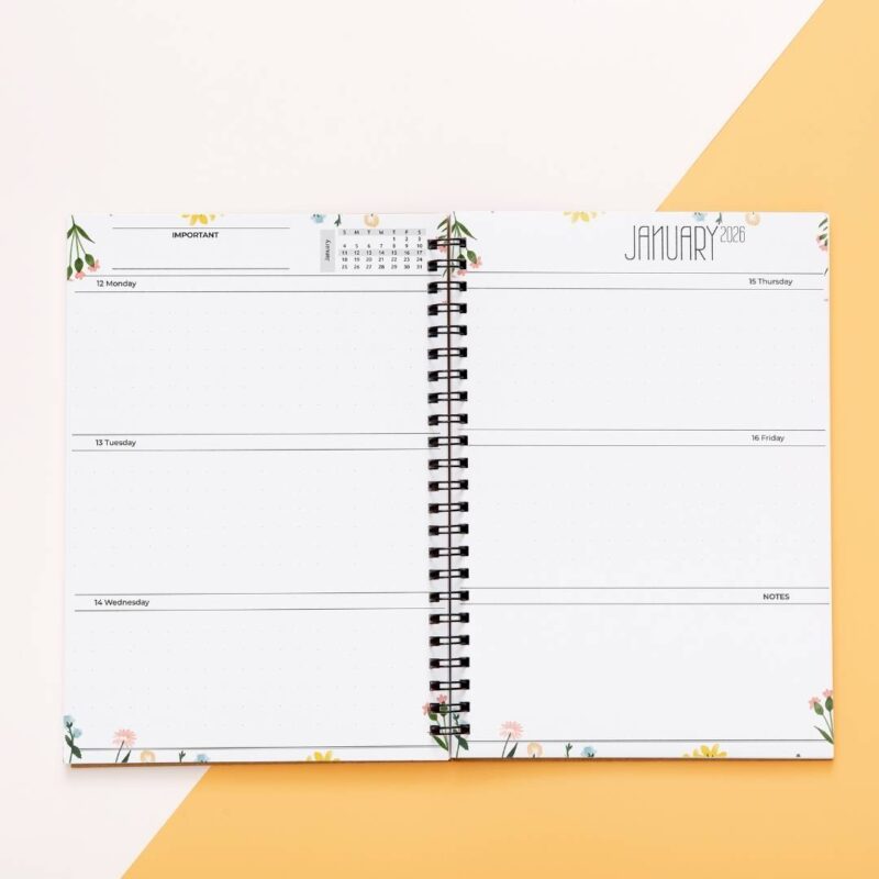 Personalised 2026 diary and custom 2026 calendar planner with daily pages for corporates and gifting (81)