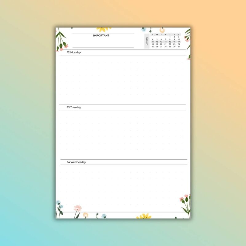 Personalised 2026 diary and custom 2026 calendar planner with daily pages for corporates and gifting (89)