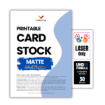Glossy Cardstock for Laser Printers – Matte Cardstock for Inkjet Printers Heavyweight Printable Board for Invitations, Postcards, Gift Cards, and Business Cards (3)