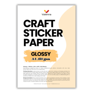Adhesive sticker paper for inkjet and laser printers Printable sticker paper for custom labels and DIY projects (1)