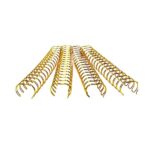 16mm Wire Binding Elements 21 Pitch 10 Pack Gold Spiral Book Binders for Notebooks and Reports B0G8QJJV7W