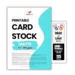 250gsm Matte Cardstock for Inkjet Printers 125 Sheets A4 White Cardstock for Business Cards Art Projects Invitati B0GPY4VGL2