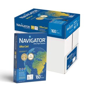 Navigator Office Card 160gsm Light Cardstock Ultra White A4 1250 Sheets Matte Photo Paper Printable Cardstock B0GNTR3JNP