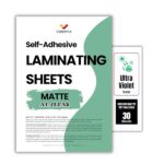 A4 Self Laminating Sheets 30 Pack Clear Matte Cold Lamination Permanent Stick On Protective Film No Machine Requir B0GPZNRFTL